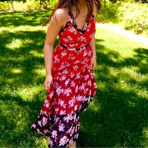 LOFT NWT Sz. 4P Zinnia Tiered Maxi Dress